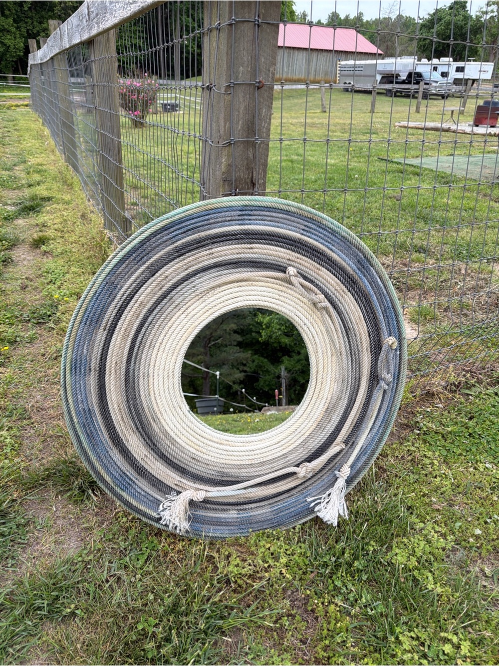 Hand made lariat mirror